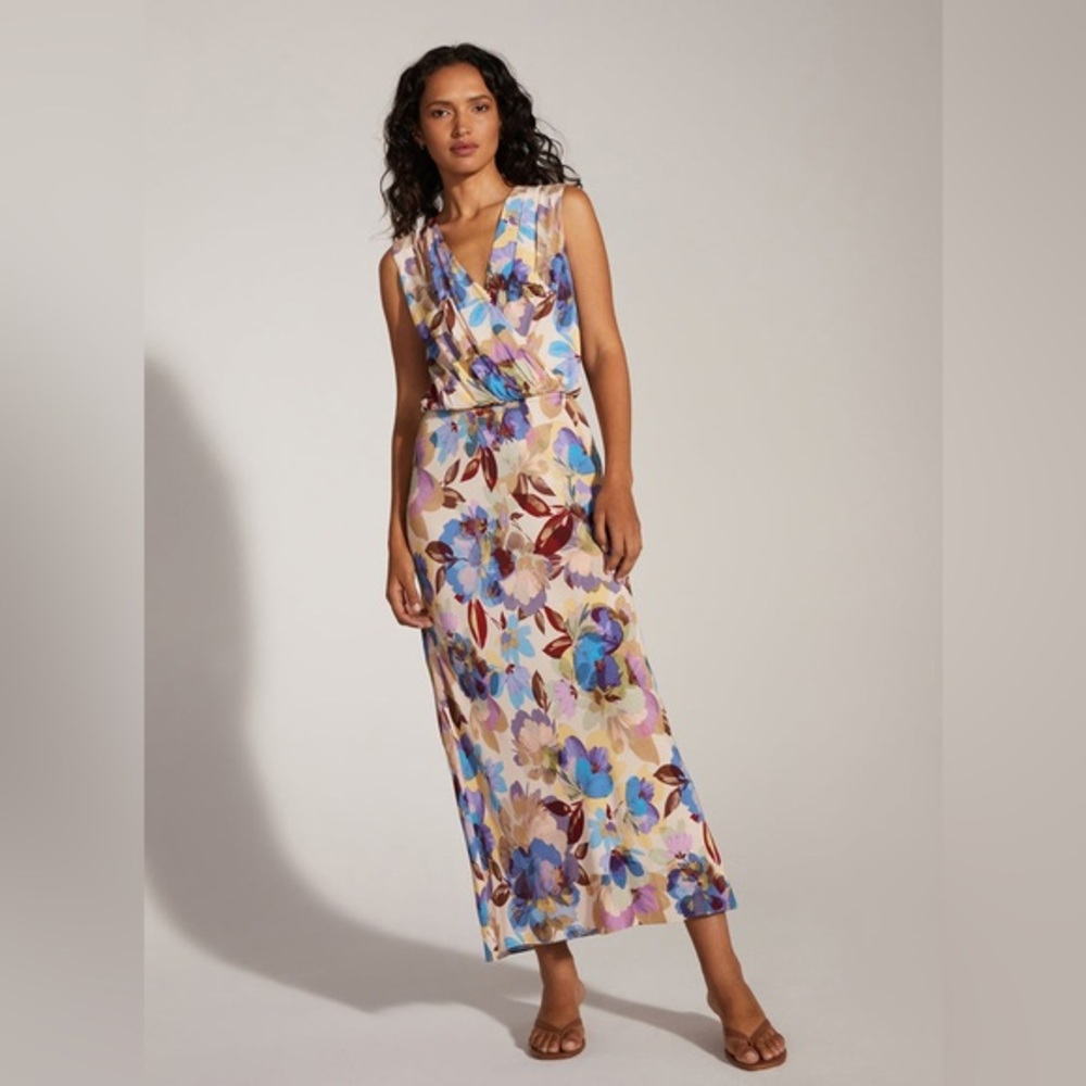 Favorite Daughter The Sleeveless Nita Dress in Winter Bloom